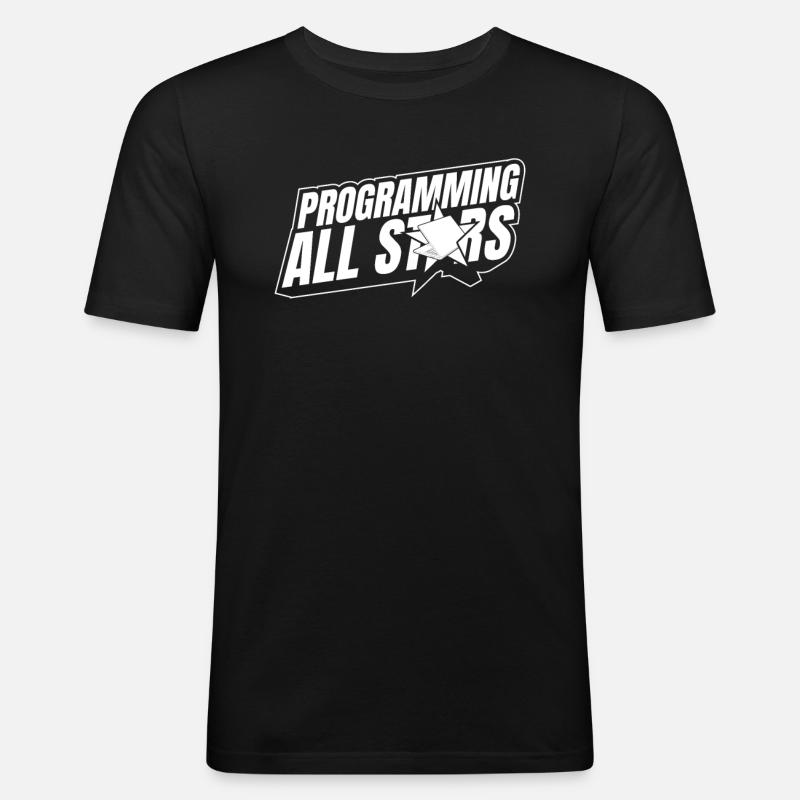 Developer Coder Programmer All Stars - Men's Slim Fit T-Shirt - black