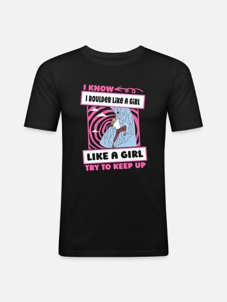 Bloc Bloc Filles - T-shirt près du corps Homme - noir