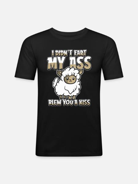 Sheep ironic - Men's Slim Fit T-Shirt - black