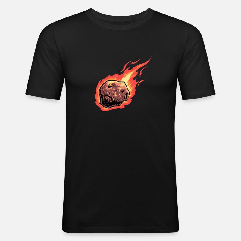 Dérivation astroïde de l’espace spatial - T-shirt près du corps Homme - noir