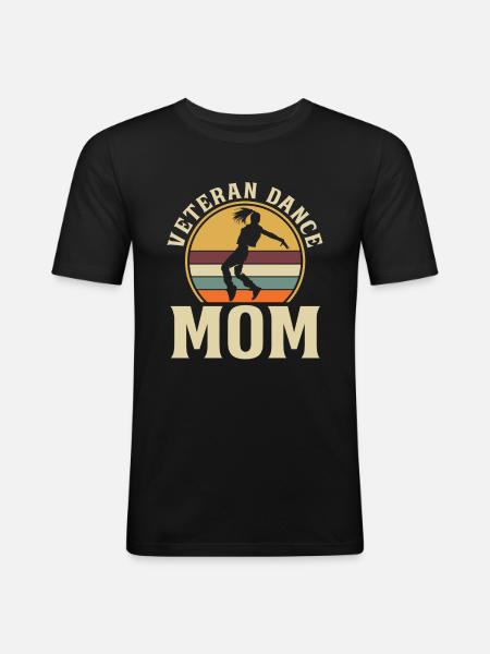 Maman Mère Danse Mère - T-shirt près du corps Homme - noir