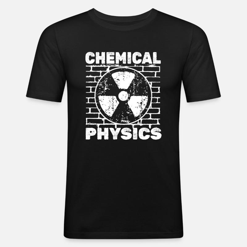 Physics Phyiker Chemically Applied Physics - Men's Slim Fit T-Shirt - black