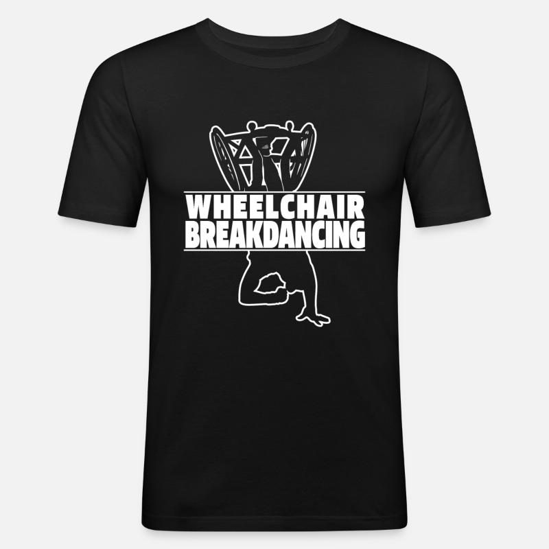 Breakdance Breakdancer Breakdance Fauteuil roulant - T-shirt près du corps Homme - noir