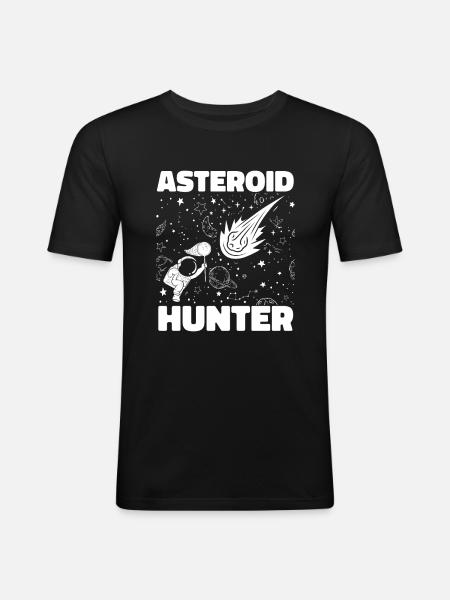 Space Space Hunter Astroid Diversion - Men's Slim Fit T-Shirt - black