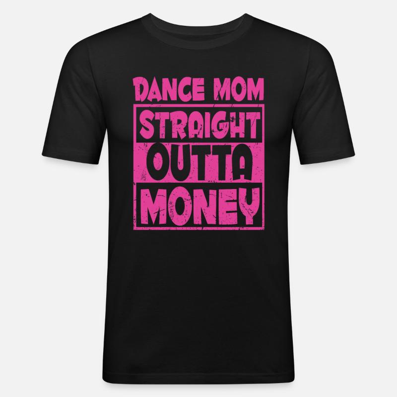 Mom Mutter Mutter Tanz Mutter - Männer Slim Fit T-Shirt - Schwarz