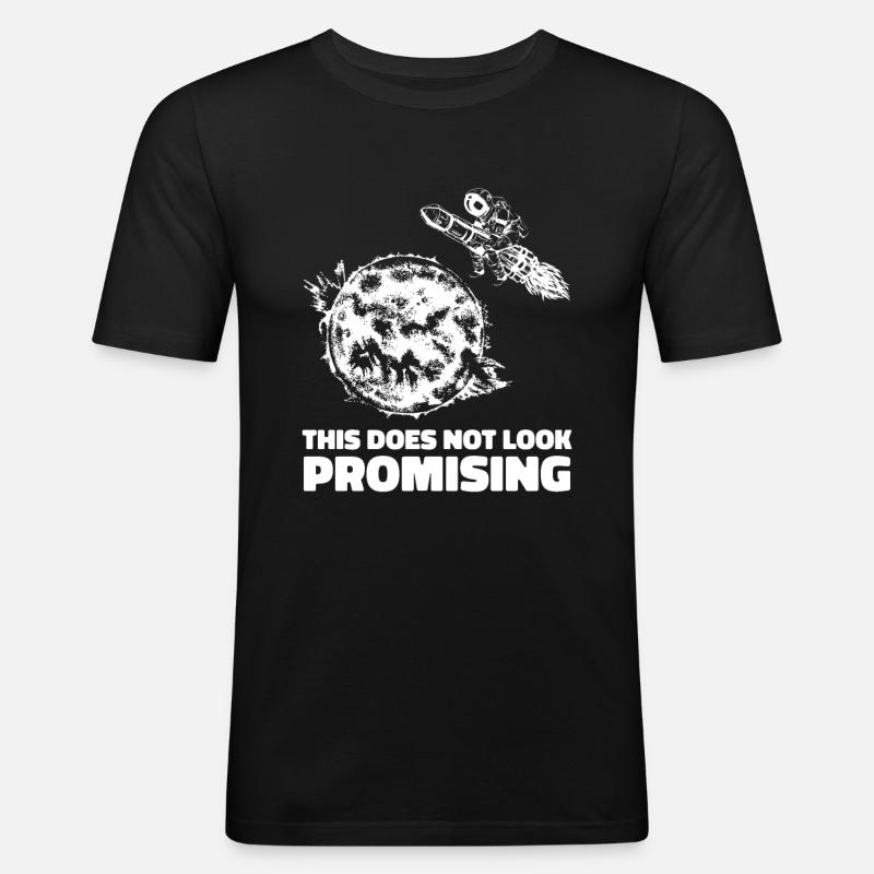 Space Space Space Colonization - Men's Slim Fit T-Shirt - black