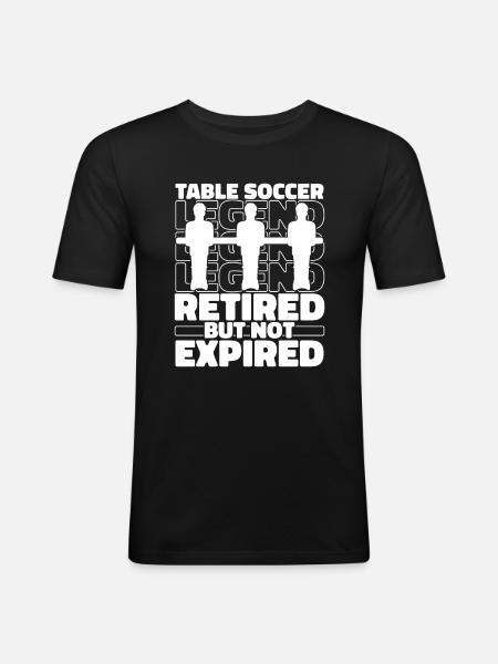 Retired foosball table - Men's Slim Fit T-Shirt - black