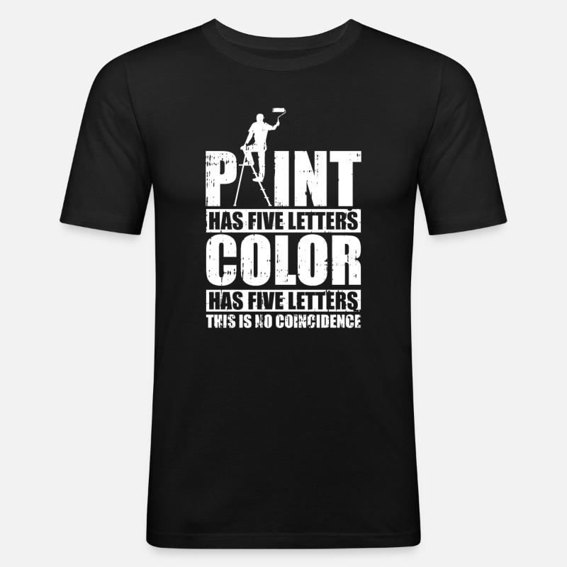 Painter Painter Funny - Men's Slim Fit T-Shirt - black