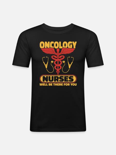 Stéthoscope infirmier - T-shirt près du corps Homme - noir