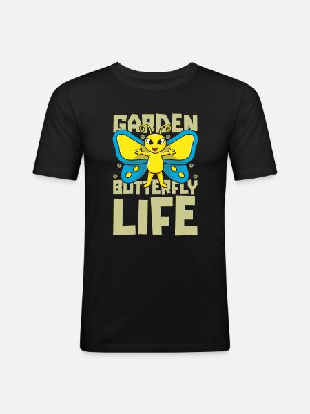 Hobby gardener garden life - Men's Slim Fit T-Shirt - black