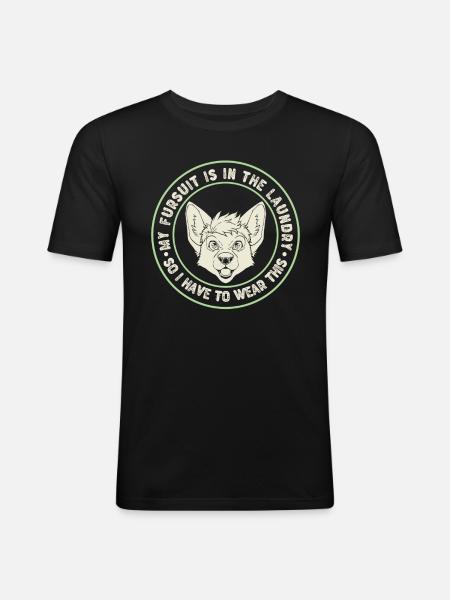 Furry Fandom Fursuits Funny - Men's Slim Fit T-Shirt - black