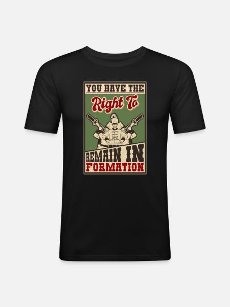 Fan Parade Parade Poster - Men's Slim Fit T-Shirt - black