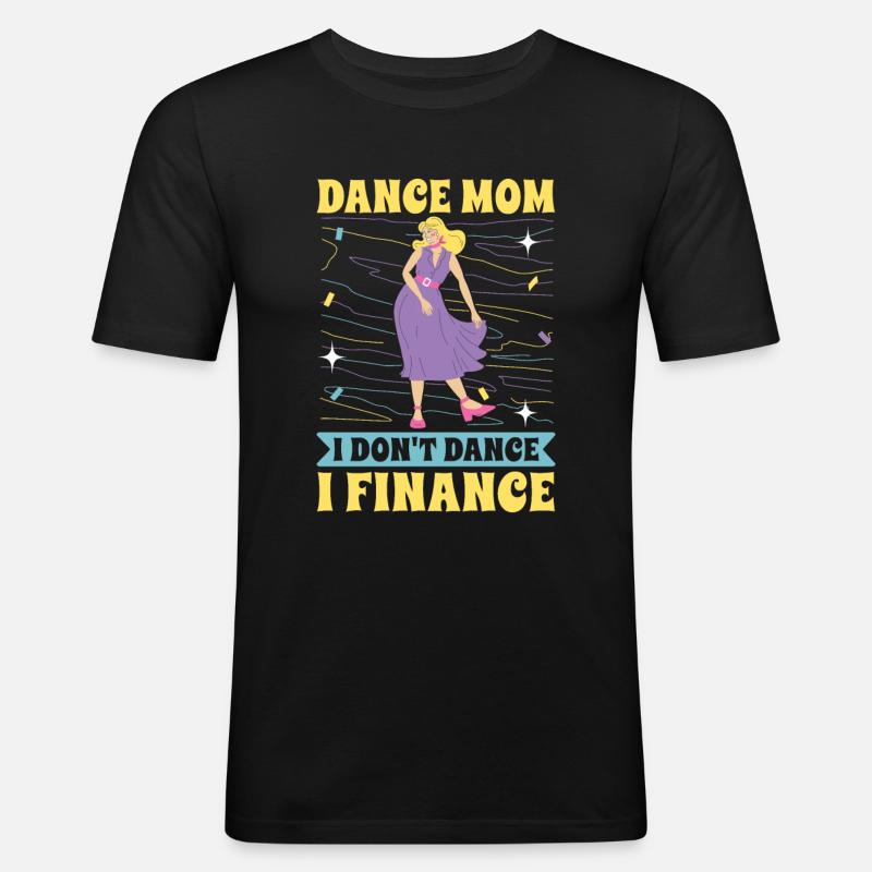 Maman Mère Mère Danse Mère - T-shirt près du corps Homme - noir