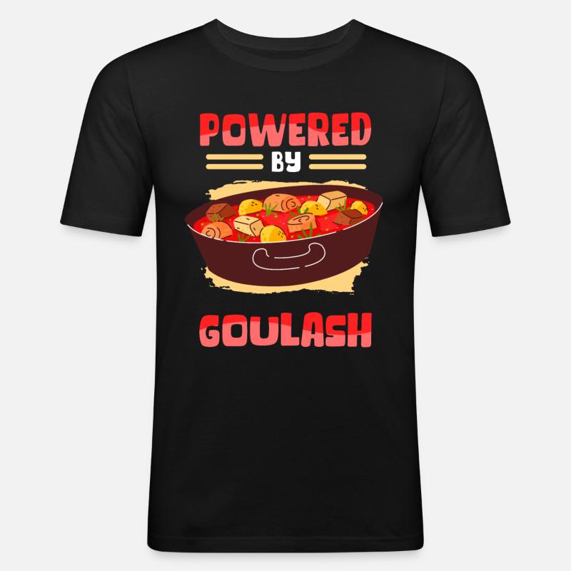 Gulasch Ungarischer Gulasch Geschenk - Männer Slim Fit T-Shirt - Schwarz