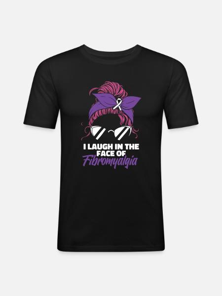 Fibromyalgia Rheumatism Cool - Men's Slim Fit T-Shirt - black