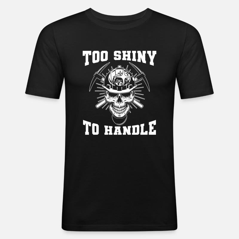 Engineer Mining Engineer - Men's Slim Fit T-Shirt - black