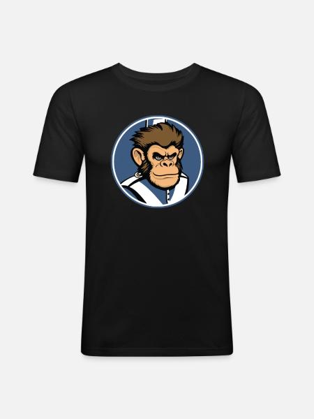 Fan Parade Parade Monkey - Men's Slim Fit T-Shirt - black