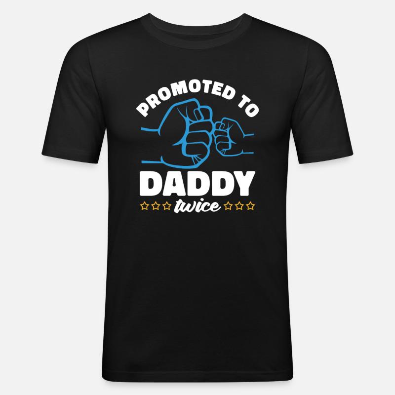 Twin Daddy Twins Daddy - Men's Slim Fit T-Shirt - black