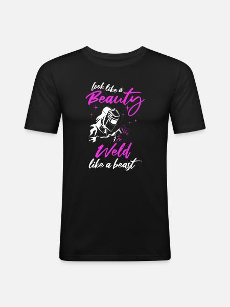 Welder Locksmith Funny - Men's Slim Fit T-Shirt - black
