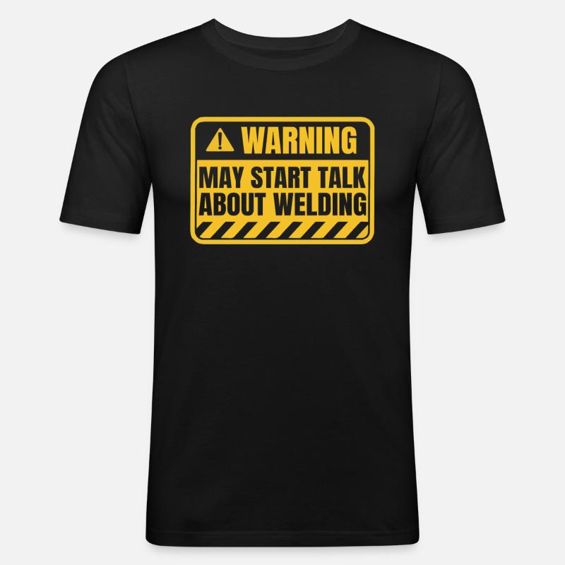 Welder Locksmith Funny - Men's Slim Fit T-Shirt - black