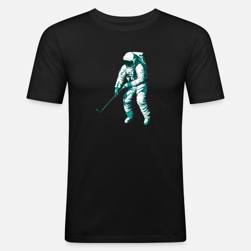 Golf Golfer Golfen - Männer Slim Fit T-Shirt - Schwarz