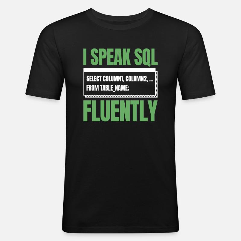 Entwickler Coder Programmierer Humor - Männer Slim Fit T-Shirt - Schwarz