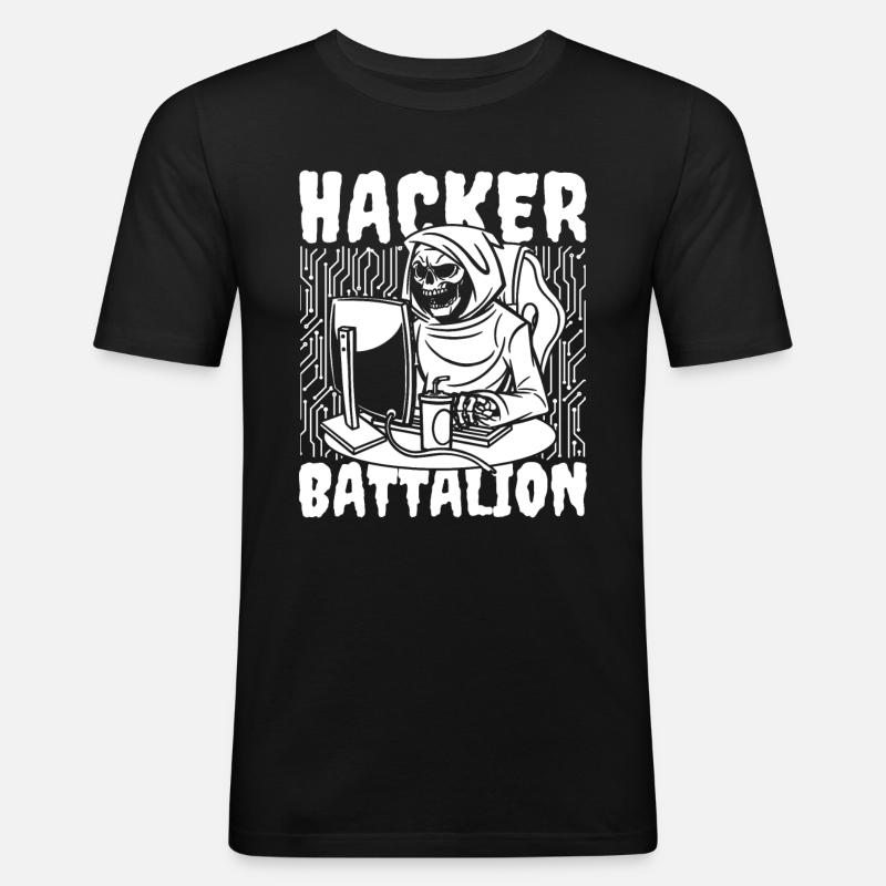 Developer Coder Programmer - Men's Slim Fit T-Shirt - black