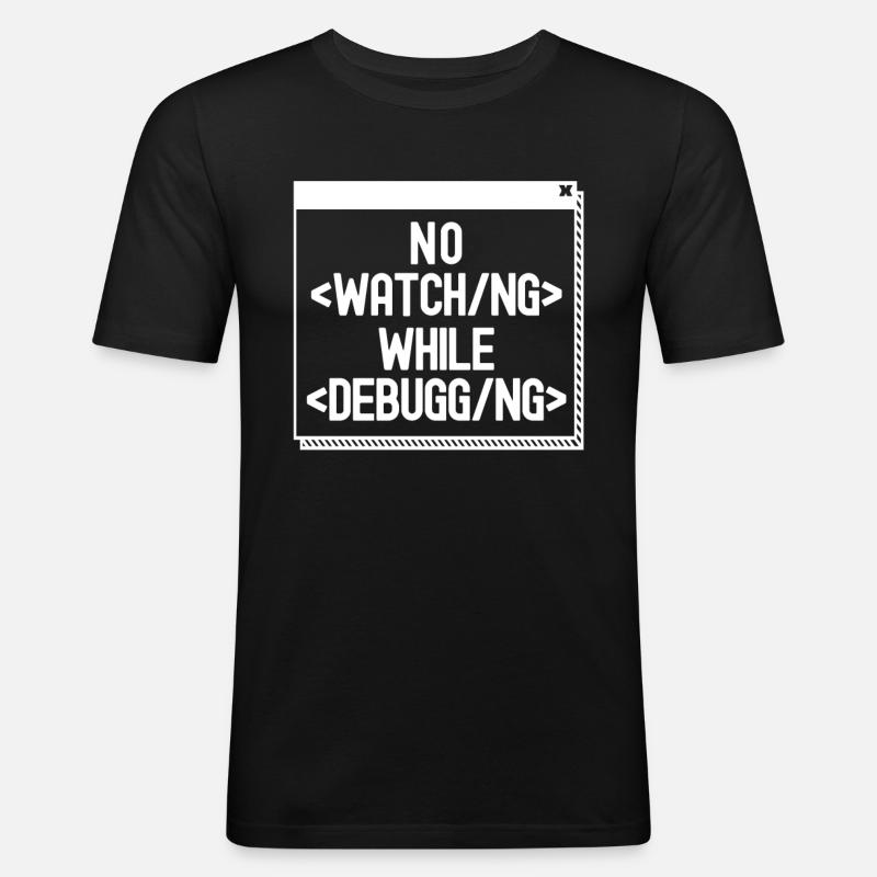 Developer Coder Programmer - Men's Slim Fit T-Shirt - black