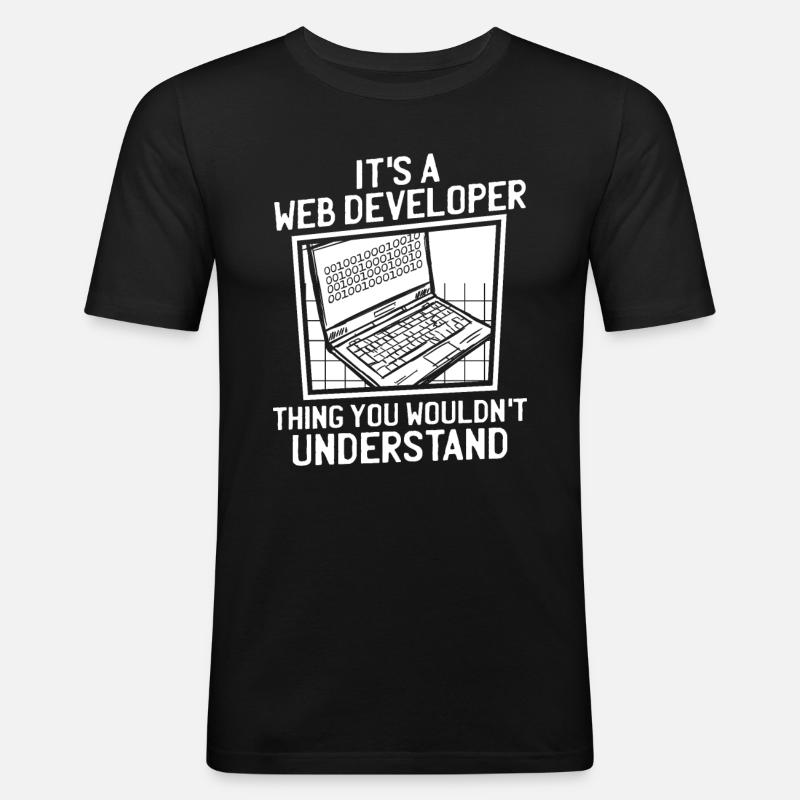 Web Developer Web Developer - Men's Slim Fit T-Shirt - black