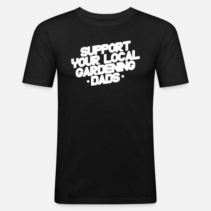Hobbygärtner Garten Gartenvater - Männer Slim Fit T-Shirt - Schwarz