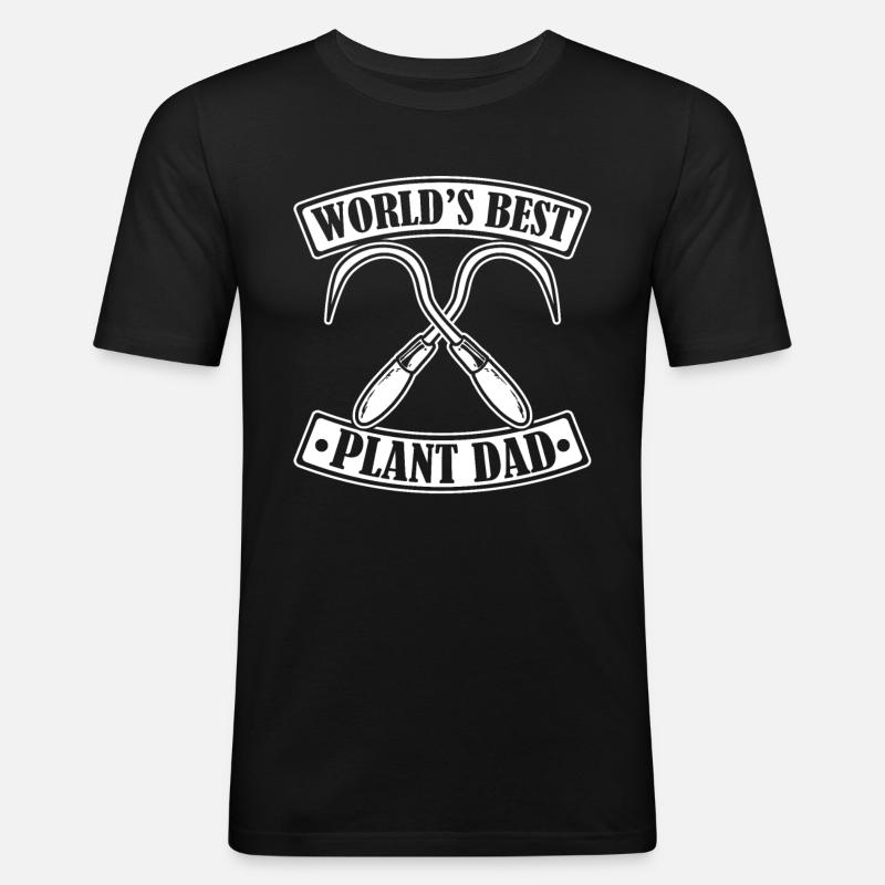 Hobbygärtner Garten Gartenvater - Männer Slim Fit T-Shirt - Schwarz