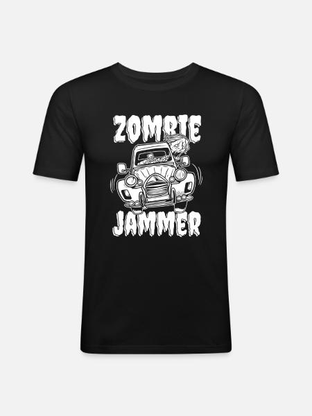 Zombie Halloween - Men's Slim Fit T-Shirt - black