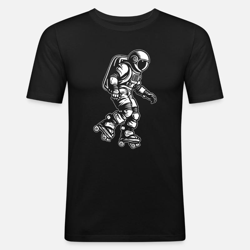 Roller skating Roller skating - Men's Slim Fit T-Shirt - black
