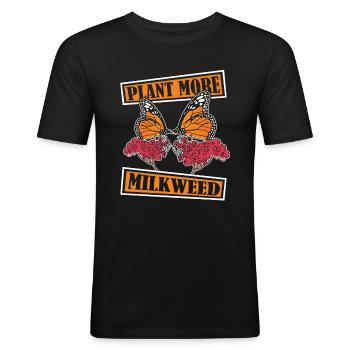 Amateur gardener garden Monarch - Men's Slim Fit T-Shirt - black - Front - Nik (191cm)