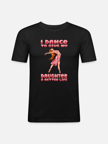 Mom Mutter Mutter Tanz Mutter - Männer Slim Fit T-Shirt - Schwarz