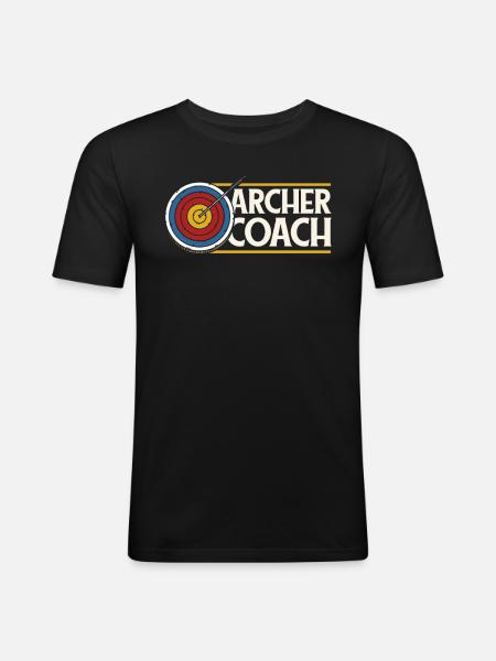 Tir à l’arc Archer Cool - T-shirt près du corps Homme - noir