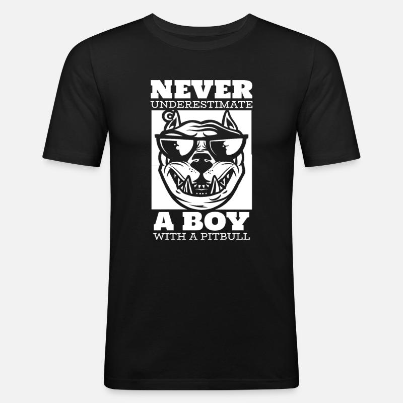 Pitbull Young Pitbull Ban - Men's Slim Fit T-Shirt - black