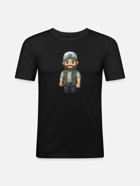 Warehouse clerk Warehouse worker - Men's Slim Fit T-Shirt - black