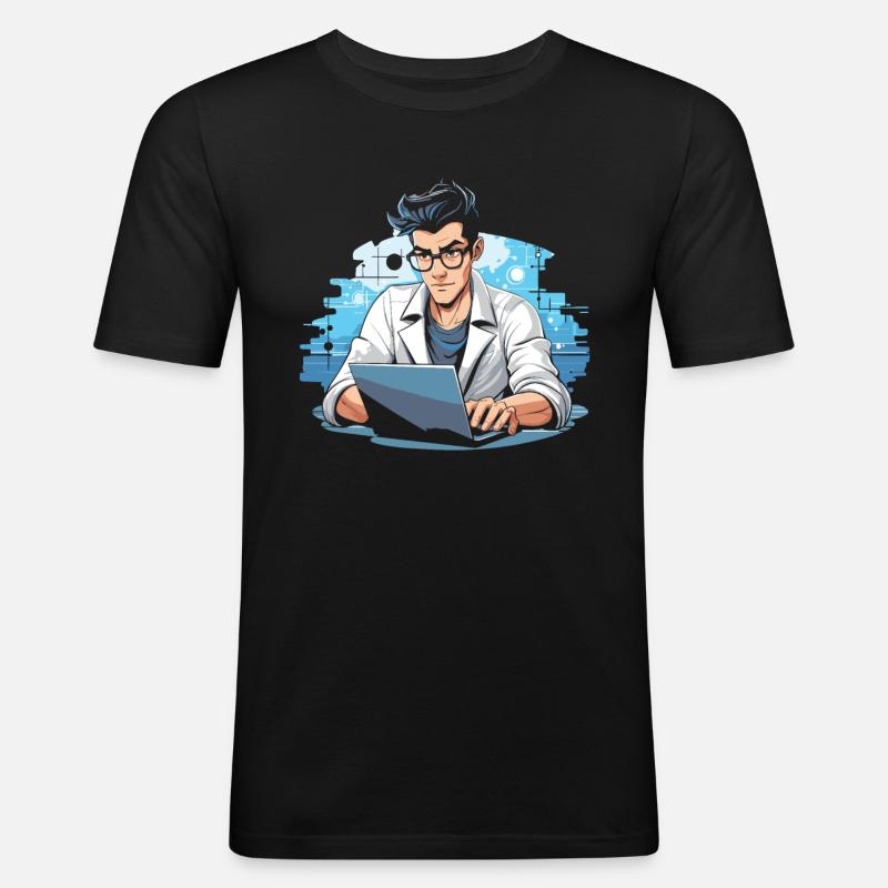 Data Science Data Analyst - Männer Slim Fit T-Shirt - Schwarz