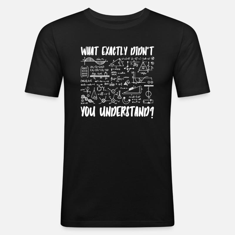 Physik Phyiker Quantenphysik - Männer Slim Fit T-Shirt - Schwarz