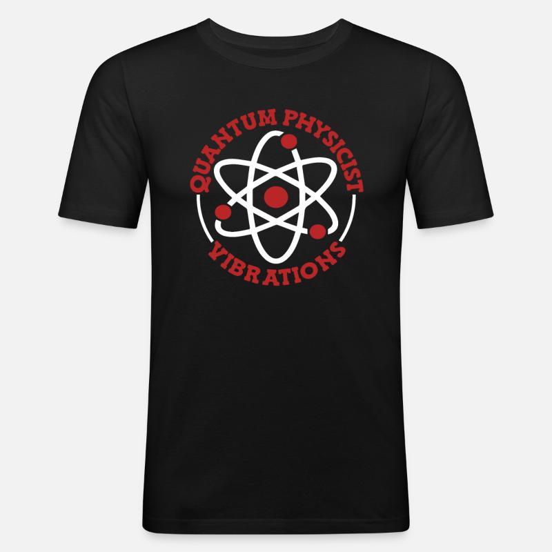 Physics Phyker Cool Quantum Physics - Men's Slim Fit T-Shirt - black