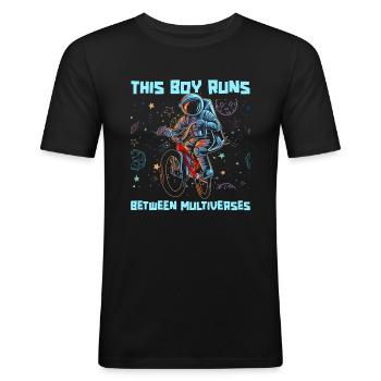 Physics Physicists Quantum Physics - Men's Slim Fit T-Shirt - black - Front - Nik (191cm)