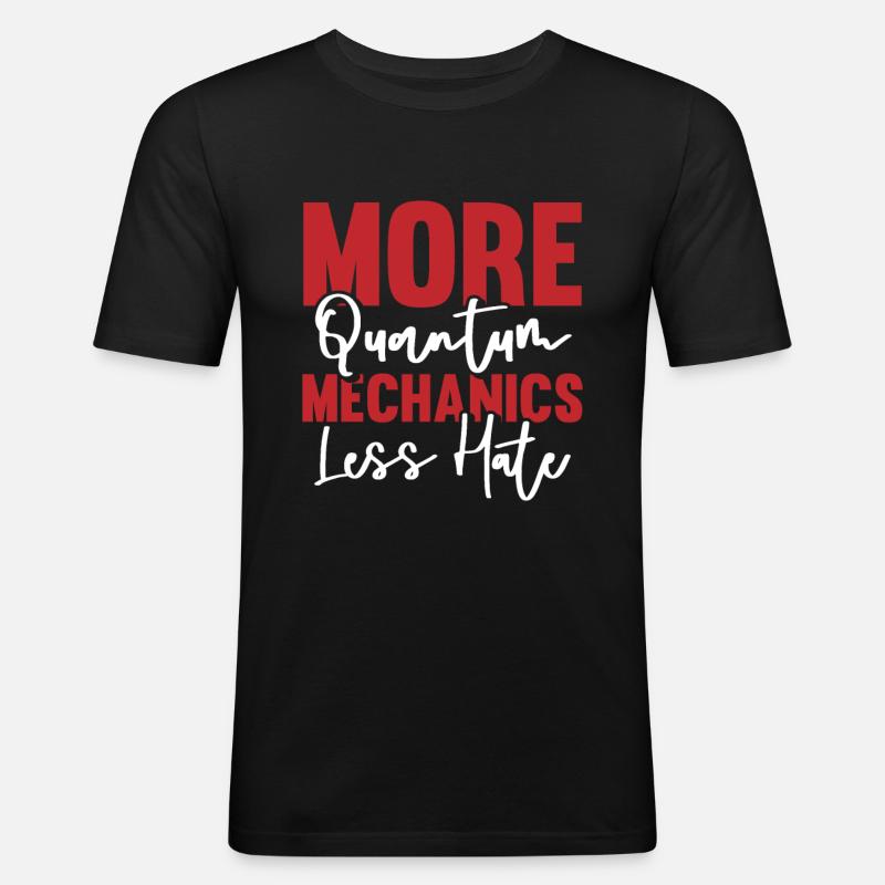 Physics Phyker Funny Quantum Physics - Men's Slim Fit T-Shirt - black