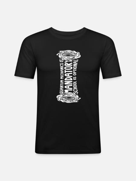 Physique Phyker Physique quantique obligatoire - T-shirt près du corps Homme - noir