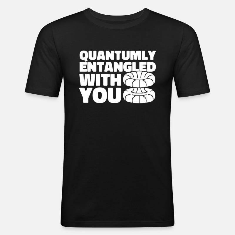 Physics Physicists Quantum Physics - Men's Slim Fit T-Shirt - black