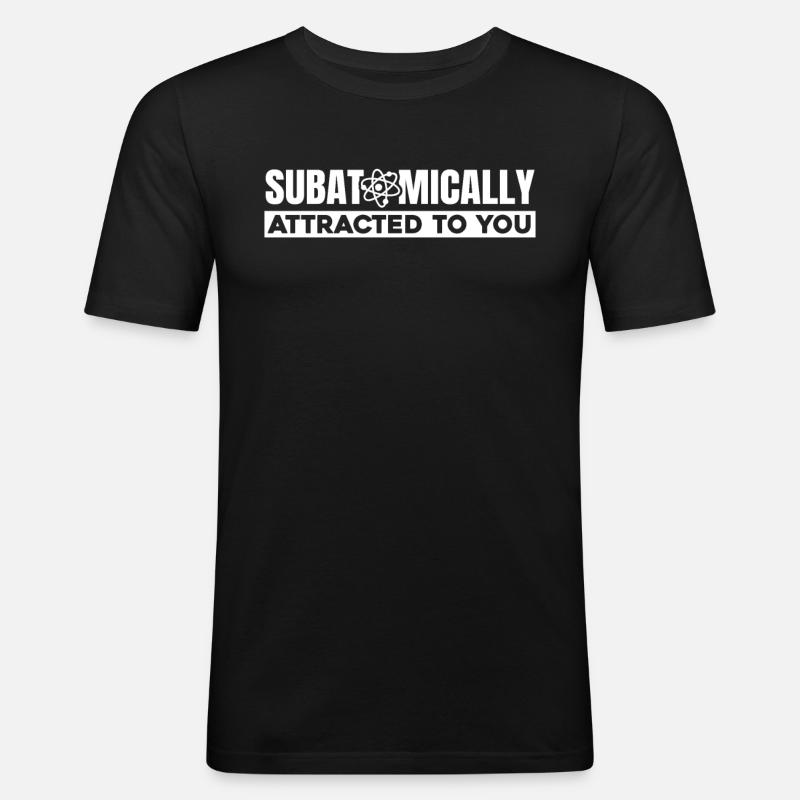 Physics Physicists Quantum Physics - Men's Slim Fit T-Shirt - black