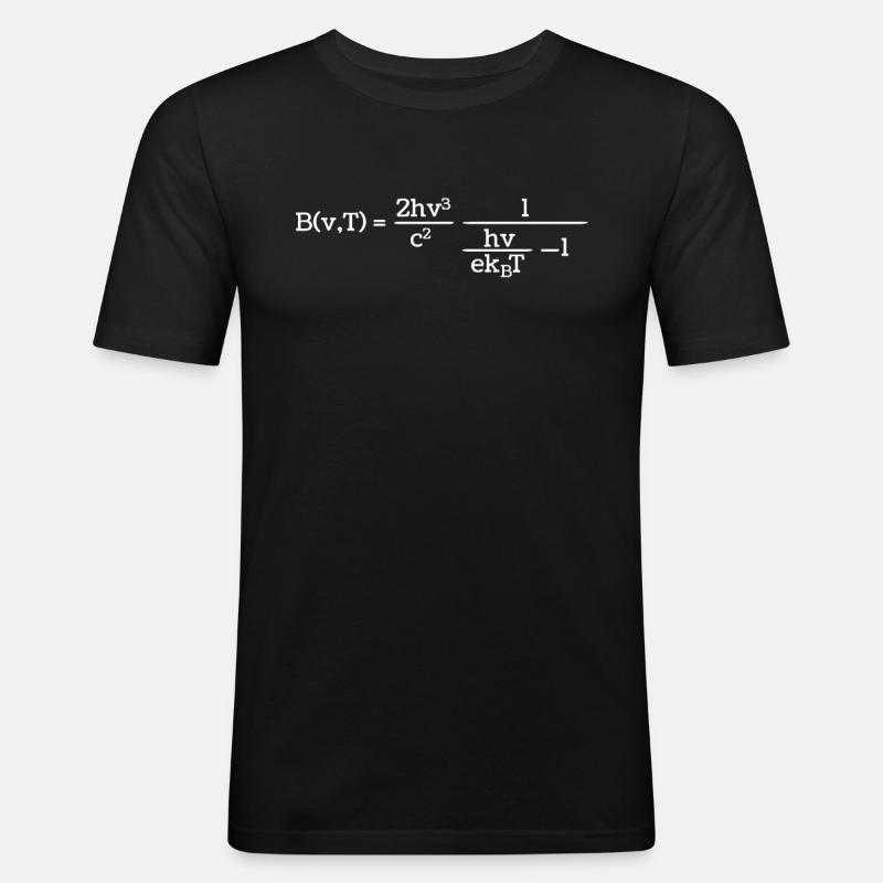 Physik Phyiker Cool Quantenphysik - Männer Slim Fit T-Shirt - Schwarz