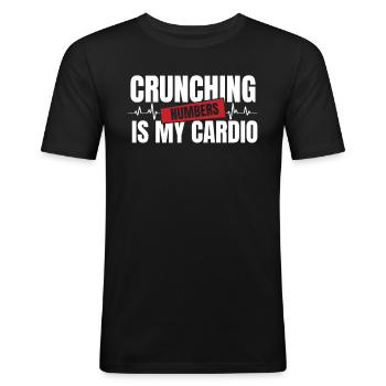 Comptable Conseiller fiscal ECG Comptable sexy - T-shirt près du corps Homme - noir - Devant - Nik (191cm)