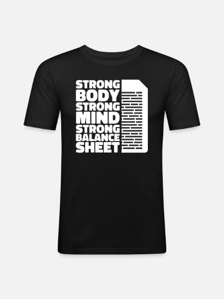 Comptable Conseiller fiscal Witzig - T-shirt près du corps Homme - noir