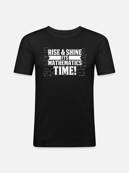 Math Teacher Math Teacher Funny - Men's Slim Fit T-Shirt - black
